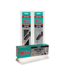 Термоклей (мум силикон) Akfix HM208 d 8 мм ,1 кг(прозорий)