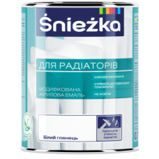 Акрилова емаль для радіаторов 0,75 л. Снежка