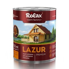 Лазур для деревини алкідна «LAZUR» 0,75л ТМ Ролакс Ебен