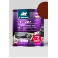 Ґрунтовка антикорозійна з модифікатором іржі ПФ-010М червоно-коричнева 2,8кг ТМ КОРАБЕЛЬНА