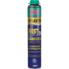 Піна професійна прискореного затвердіння Akfix MEGA FAST 70L, 850 мл / 1020гр