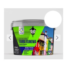 FARBA GUMOWA ФАРБА ГУМОВА ДЛЯ ДАХІВ, ЦОКОЛЮ, ФАСАДІВ ТМ COLORINA Біла 3,6 кг