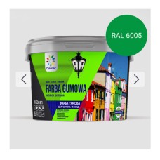 FARBA GUMOWA ФАРБА ГУМОВА ДЛЯ ДАХІВ, ЦОКОЛЮ, ФАСАДІВ ТМ COLORINA Зелена 6кг