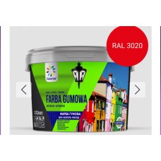 FARBA GUMOWA ФАРБА ГУМОВА ДЛЯ ДАХІВ, ЦОКОЛЮ, ФАСАДІВ ТМ COLORINA Червона 1,2 кг