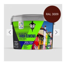 FARBA GUMOWA ФАРБА ГУМОВА ДЛЯ ДАХІВ, ЦОКОЛЮ, ФАСАДІВ ТМ COLORINA Червоно-коричнева 12 кг
