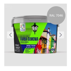 FARBA GUMOWA ФАРБА ГУМОВА ДЛЯ ДАХІВ, ЦОКОЛЮ, ФАСАДІВ ТМ COLORINA Сіра 1,2 кг