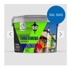 FARBA GUMOWA ФАРБА ГУМОВА ДЛЯ ДАХІВ, ЦОКОЛЮ, ФАСАДІВ ТМ COLORINA Синя 3,6 кг