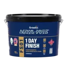 Шпаклівка Sniezka Acryl-Putz FS01 1 DAY FINISH, 25 кг, супербілий